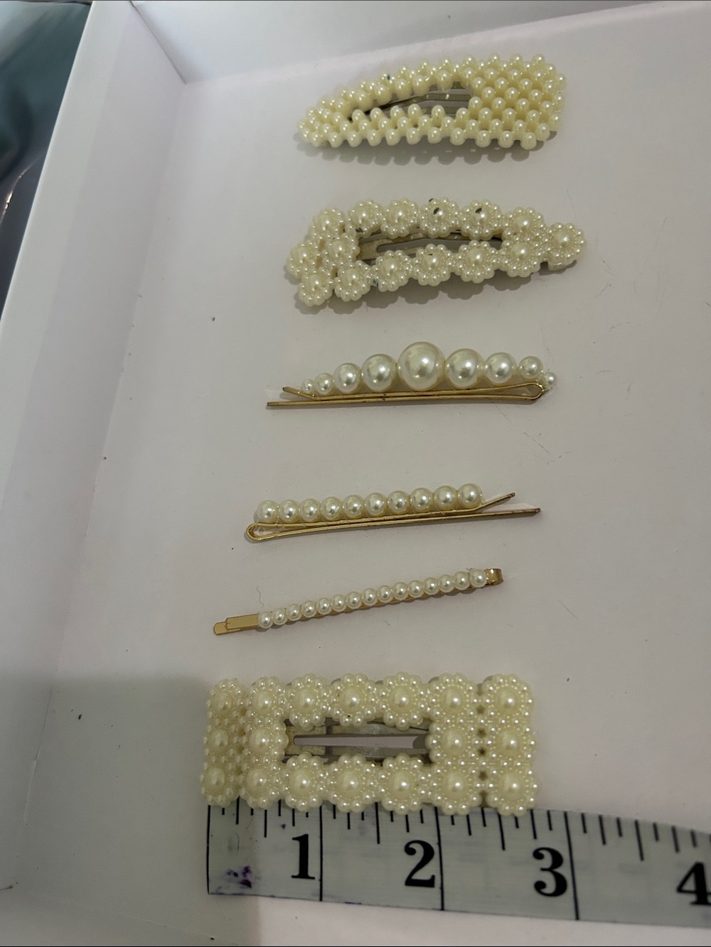 Pearl-Accent Hair Clip Set - Cream Pearl Bobby Pins and Barrettes